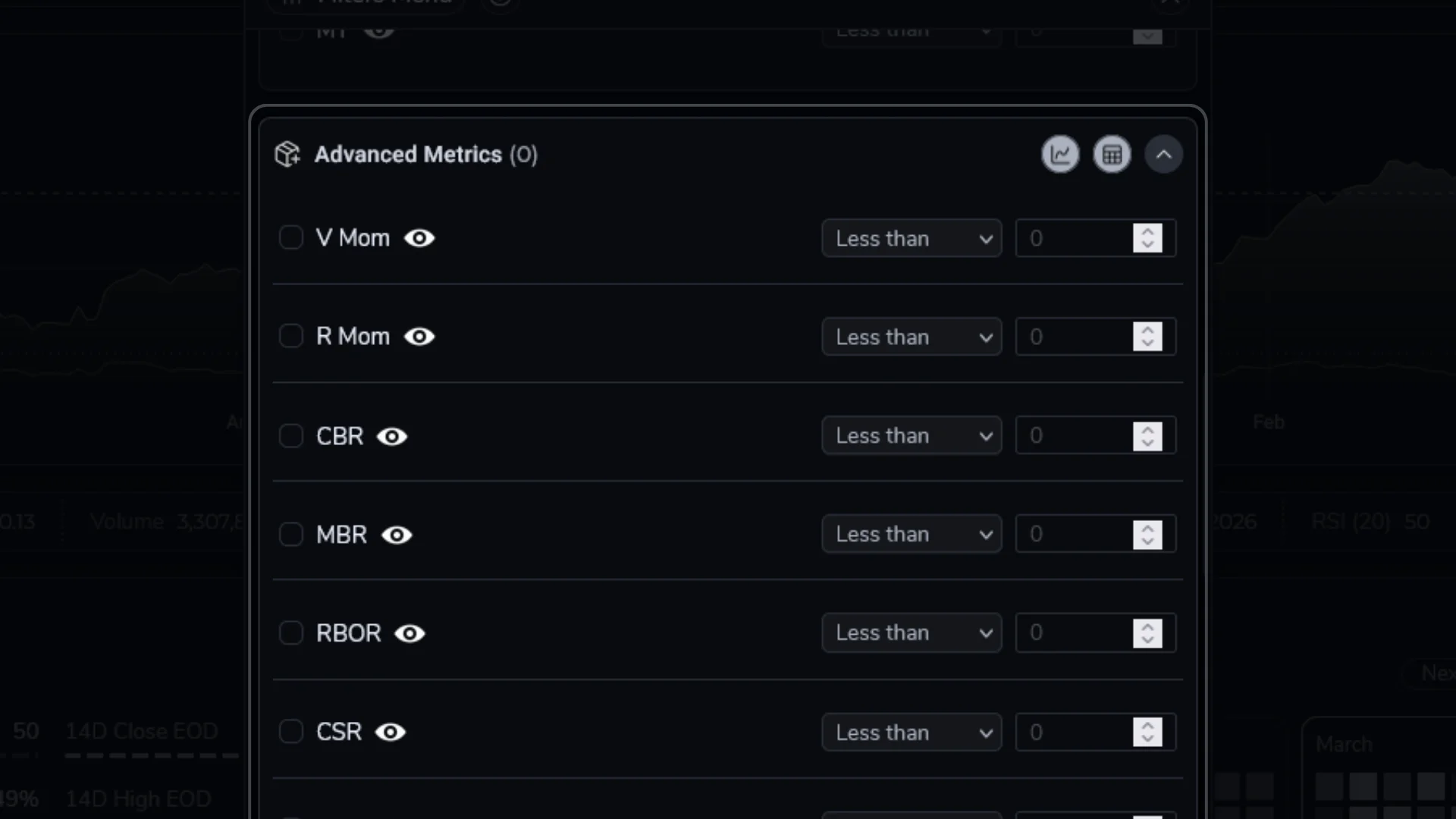 Docs Advanced Metrics Filters